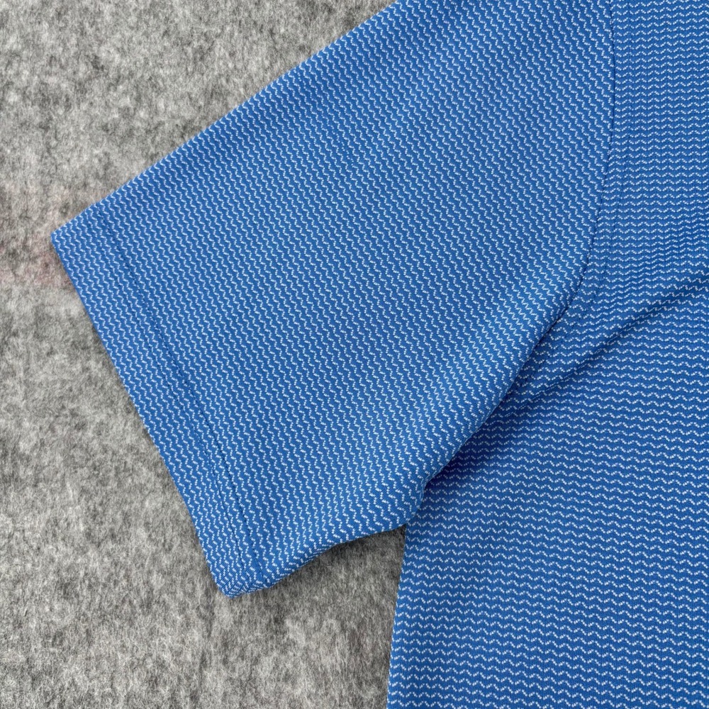 FootJoy Mens Athletic Fit Golf Polo Blue La Cantera Resort Spa Logo Size Medium - Picture 5 of 12